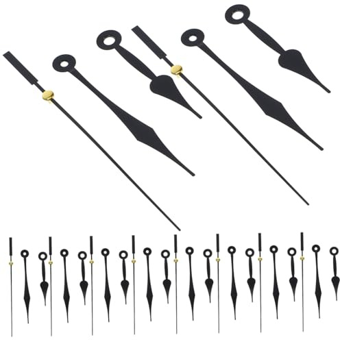UKCOCO 10set Elegant Clock Hands i Plast Klockdelar För Klockor Och Hållbara Klockvisare i Perfekta För Barnens Hantverk Och Klockreparationer