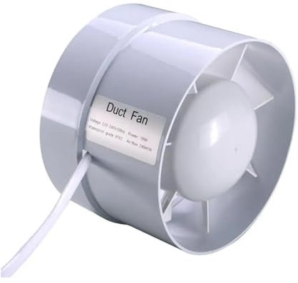 Ventilateur de conduit Ventilateur D'extraction De Ventilateur Conduit En Ligne De 4 Pouces, Tuyau De Ventilation De Plafond, For Fournitures De Salle De Bains