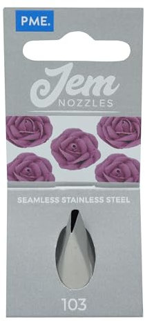 PME NZ103 JEM Medium Petal / Ruffle Piping Nozzle no. 103, Silver