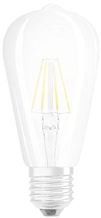 OSRAM LED Retrofit CLASSIC ST Lampadina LED, Attacco: E27, Bianca Calda, 2700 K, 4 W, Equivalenti a 40 W, LED Retrofit CLASSIC ST, Chiaro, Taglia Unica