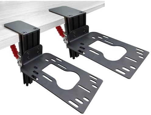 HTLAKIKJ Juego de 2 soportes de escritorio Hotas para controles de simulador de vuelo, compatible con Thrustmaster Sol R2/R1, Hotas 4/X/One/Stick X/T-16000M y soporte para controlador de vuelo Hotas