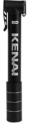 Kenai Outdoor Mini-Rahmenpumpe aus Legierung, 80 PSI, Aluminium, Schwarz