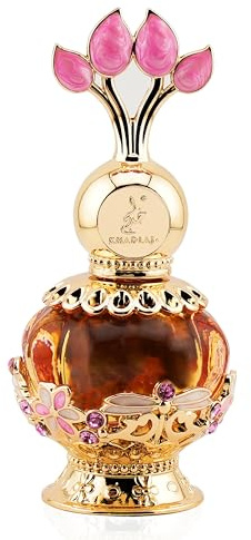 KHADLAJ - Huile Parfumée Concentrée | Musc Rose Délicat et Durable | Formule Non Grasse | Flacon Élégant | Parfait pour le Rituel Quotidien