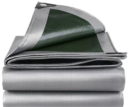 GKXLH Telo Impermeabile Esterno - Spessore 180 g/m² Resistente Telone Impermeabile per Esterno, protezione UV, plastica PE Telo Impermeabile per giardino, gazebo, campeggio, arredamento, capanno,2X4m