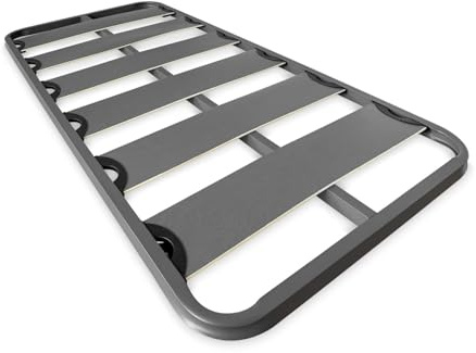 amuéblate online - Somier Reforzado de Láminas Anchas, Anti - Ruido, Estructura 40x30 mm Sin Patas, Fuerte y Resistente 90x190