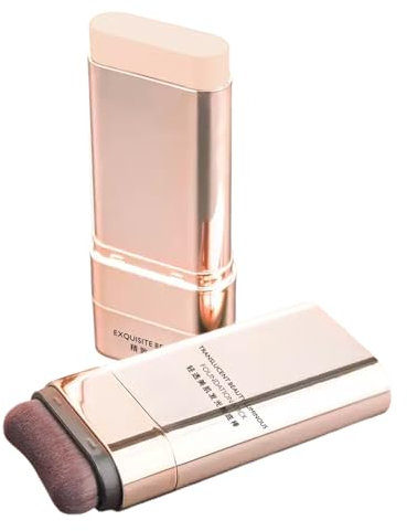 Stick Fondotinta, 20g Bastone Viso Con Pennello, Correttore Colorato 2 in 1 Idrorepellente A Lunga Tenuta, Uniforma L'Incarnato Per Uomo E Donna