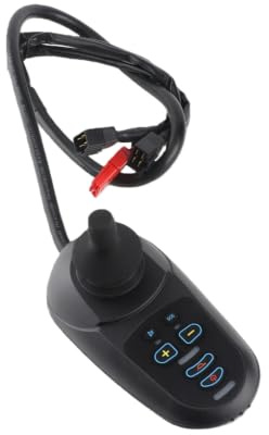 Elektrisk stol Joystick Controller, med hög ström magnetisk bromsanslutning, 50A Universal Joystick Brush Controller för mobilitetsrullstol med EABS-ramphållare
