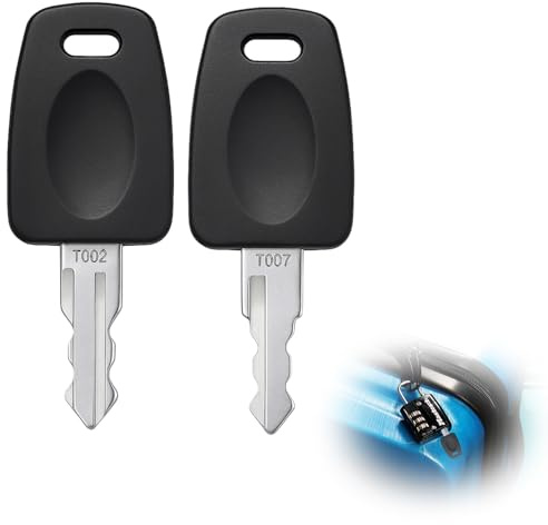 2 llaves TSA 002/TSA 007, llaves universales para cerradura de maleta TSA, llaves de repuesto para viajes aéreos, llaves TSA para equipaje, maleta y seguridad de viaje