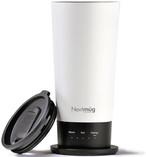 Nextmug Go - Temperature-Controlled, Self-Heating Travel Mug