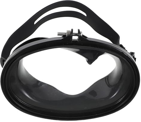 FUNOMOCYA Occhialini da Sub Monolente in Pvc Lente Temperata HD Antiappannamento, Maschera Snorkeling e Pesca per Adulti e Ragazzi, Cinturino Regolabile e Protezione Uv, Visione Subacquea