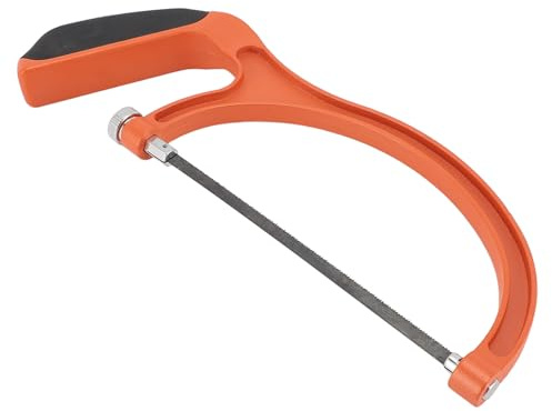 Yechiry Mini Bågfil, Ergonomiskt Handtag Multifunktionell Handsåg, 5 Sågblad för trä Plast Gummi Glas Metall Hantverk