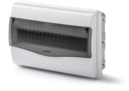 Famatel 3512 - Caja empotrar para automático 14 elementos puerta transparente