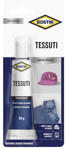 Bostik 10930 Tessuti, Trasparente, 50 gr