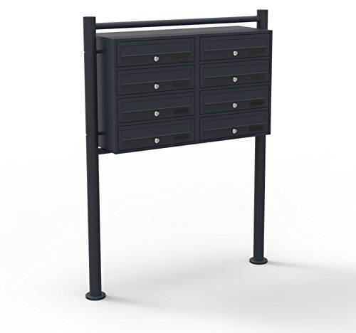 Buzones Grupo 8 Negro Pie Soporte Decorativo Polvo Exterior