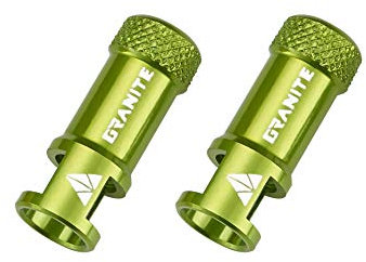 Granite Juicy Nipple Valve Cap with Valve Core Removing Function, Easy to Use Bike Tyre Caps Dust Covers, Durable Alloy Tyre Valve Cap (Green)