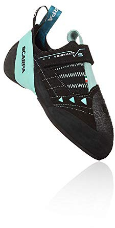 Scarpa Instinct VS WMN, Chaussons d'escalade, Black-Aqua FJW.,