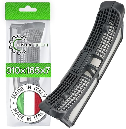 Flusensieb für Trockner 310x165x70 mm mit Original Code C00379873 C00685400 488000685400 für Indesit für Whirlpool für Philips - MADE IN ITALY - Garantie 5 Jahre - ONIX TECH
