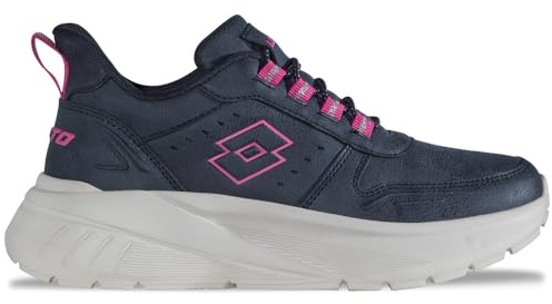 Lotto MEANTIV - Sneaker da Donna, Taglia 40 EU, Navy Rosa, 40 EU