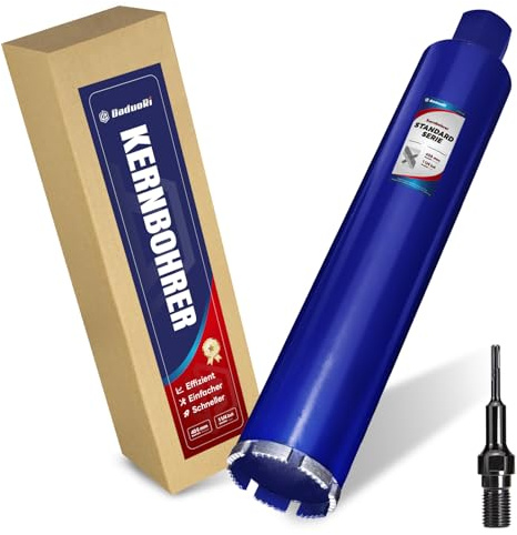 DaduoRi 83 mm kärnborr med SDS Plus (1–1/4 tum) – 410 mm skärdjup – våtborrning diamantborr för armerad betong, sten, murverk (460 mm totalt)