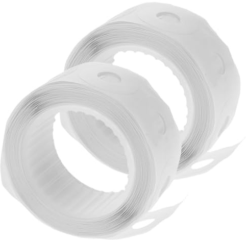 FUNOMOCYA 2 Rouleaux Étiquettes Renforts Autocollantes Transparentes pour Papier Perforé Renforts de Trou pour Classeurs Bureau École et Maison