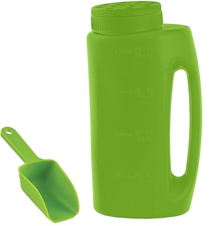 Genérico Esparcidor de sal de Mano - Coctelera para Derretir el Hielo, Herramienta de esparcimiento de 2 litros, Dispensador de Comida para Césped y Jardín, Contenedor de Distribución Manual |