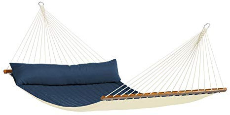 LA SIESTA - Alabama Navy Blue - Gefütterte Stabhängematte Kingsize