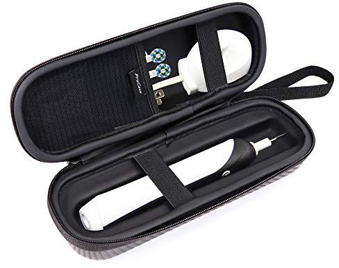ProCase Estuche Universal EVA de Viaje para Cepillo Diente Eléctrico, Caja Dura para Cepillo Dental Rotación Ultrasónico para Pro 2 2500/Vitality/DiamondClean/HealthyWhite -Negro