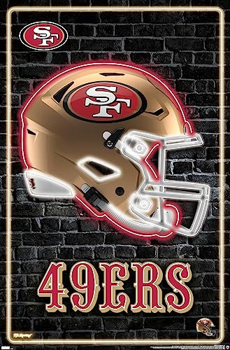 Trends International NFL San Francisco 49ers - Neon Helm 23 Wandposter