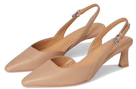 Naturalizer Women's Court Shoes - Dalary Slingback, Creme Brulee Leather, UK 4, Medium Fit