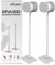 ERA300 Floor Stand, Premium Metal Design, Twin Pack (2pcs), White, Compatible with Sonos ERA 300 Speaker, Accessories Included,Cable Management, Designed in the UK, Double, Pair