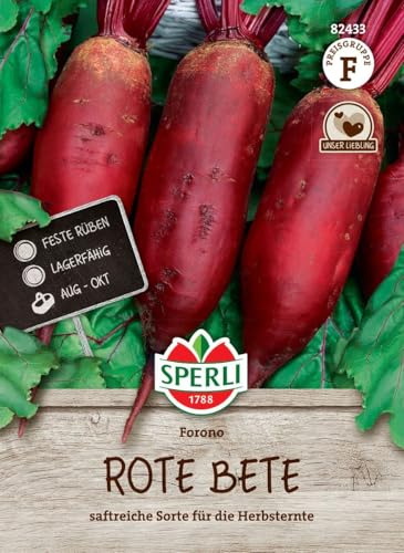 Sperli Rote Rüben Samen Forono - Gemüsesamen für Saatband, Vitaminreiche Rote Bete, Einfache Anzucht im Gemüsegarten