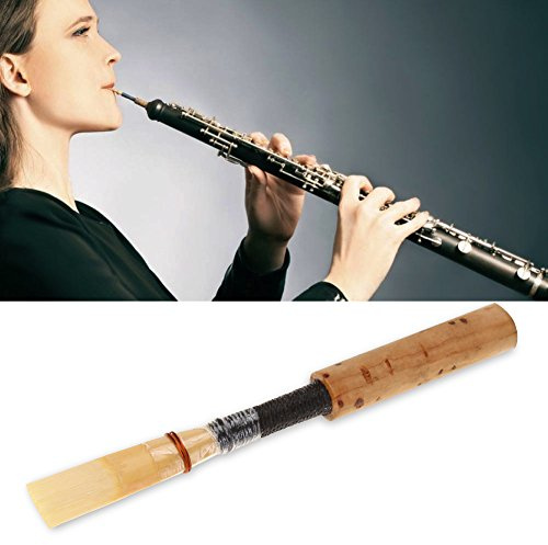Cosiki Oboe Reed, Oboe Reeds C Key Wind Instrument Replacement Parts with Transparent Tube Sleeve (1PCS)