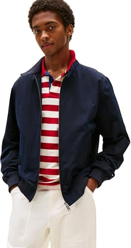 Tommy Hilfiger Cazadora de entretiempo Hombre Harrington con cremallera, Azul (Desert Sky), XXL