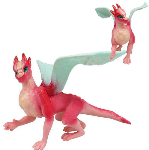 Doyomtoy Figurine Dragon Volant,Figurines d'animaux Elfes Mythique Pégase Modèle énergie Magique Créature,Cadeau d'anniversaire pour Les Enfants