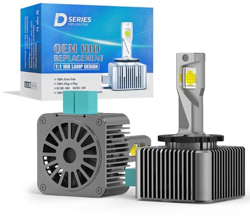 NUROTA 2 Stück D3S Xenon Brenner 12V 35W, D3S Xenonscheinwerfer, 5500K Weiß, D3S mit Zulassung, Ersatz für HID Xenon Brenner