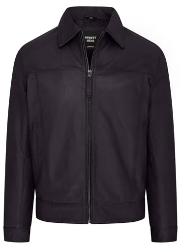 Veste de Motard Harrington Classique 100 % Cuir Nappa Pour Homme
