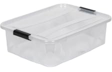 Kreher Aufbewahrungsboxen Master mit Deckel in Transparenter Ausführung. In verschiedenen Größen (wählbar). Aus robustem Kunststoff. (7 Liter)