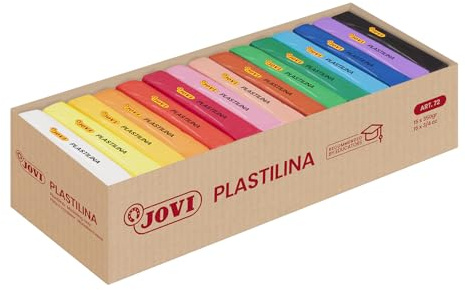 Jovi 72-Pasta modellabile, 15 pezzi, colori assortiti