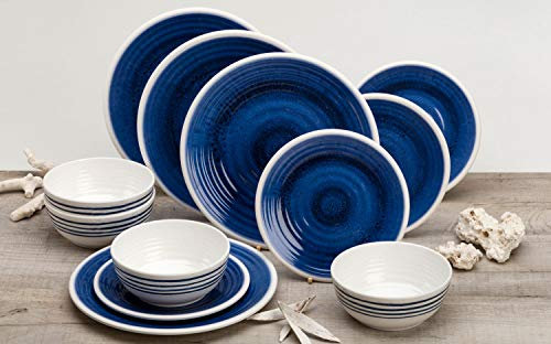 Flamefield Azure Melamine Tableware Set, 12 Pieces