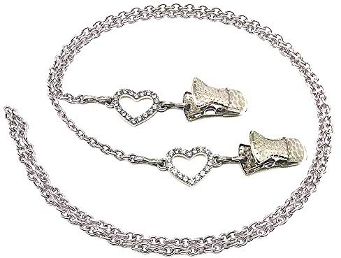 Mimimelon Rhinestone Heart Eyeglass Chains For Women Glasses Lanyard Strap Sunglasses Necklace Badge Holder