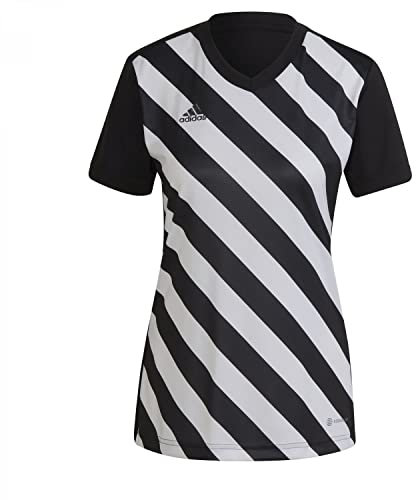 adidas Damen Entrada 22 Graphic Jersey, Black / White, XXL