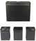 Salter BW12614EU7 Kuro 4 Piece Kitchen Storage Set - Large Bread Bin with Lid, Set of 3 Canisters, Tea, Coffee, Sugar Caddy, Black Powder Coated Finish, Long Lasting Freshness, Easy Clean