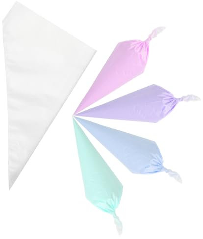 100 Pcs Icing Piping Small Disposable Piping Bags 6.3 x 10.2 inch/16x26cm Anti-Burst Pastry Bags for Cakes, Pies, Cookies Decorating Royal Frosting, Acrylonitrile Butadiene Styrene