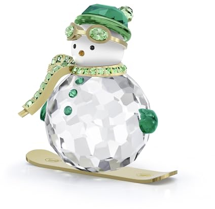 Swarovski Holiday Cheers Lebkuchengeschenk Ornament, Weihnachtliches Ornament aus Mehrfarbigen Kristallen und Rotem Band