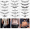 8 Fogli Tatuaggi Temporanei Sexy, Adesivi di Tatuaggi Temporanei Bello, Tatuaggi Finti Impermeabile per Adulti, Adesivi per Tatuaggi Duraturi Realistici, Sexy Temporary Tattoos Stickers Addome/Torace
