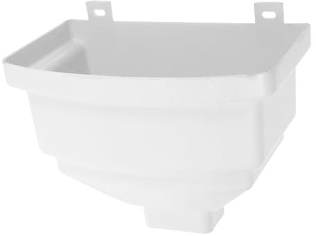 Ciieeo Imbuto Quadrato in Pvc Per Raccolta Acqua Piovana, Deviatore Per Grondaia Villa Drenaggio Curvo, Accessorio Per Tubi Installazione Semplice e Design Decorativo Esterno