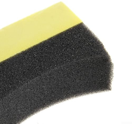 Besshepplo Tampone applicatore in Schiuma Curva per la lucidatura degli Pneumatici, Ideale per Prodotti per la Cura e Il restauro dell'auto