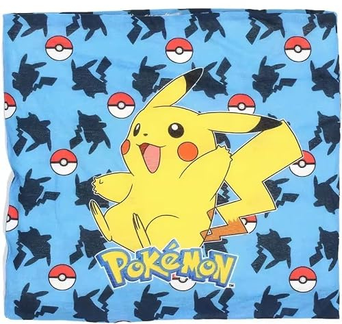 Pokémon - Écharpe tubulaire pour enfants, chaud, pour l'hiver, doux