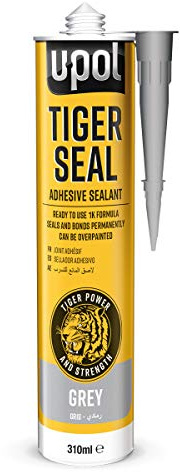 U-POL Tiger Seal TIG/GG Polyurethane Adhesive Sealent - Grey, 310ml Cartridge