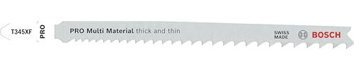 Bosch Professional 2 608 634 486 - Hoja de sierra de calar T 345 XF - Progressor for Wood and Metal (pack de 100)
